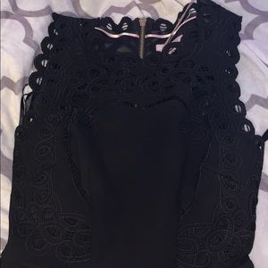 fit and flare black ted baker london dress